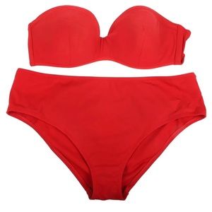 LA PERLA  ANNA CLUB RED 2pc BIKINI SWIMSUIT 50/14